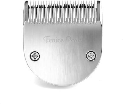 FENICE PEAK 10FC Low Noise Pet Dog Grooming Clippers Replacement Blade, 440C Stainless Steel Fixed & Plated Ceramic Moving Detachable Blade, 1.9mm 1/13'' (1 Count)