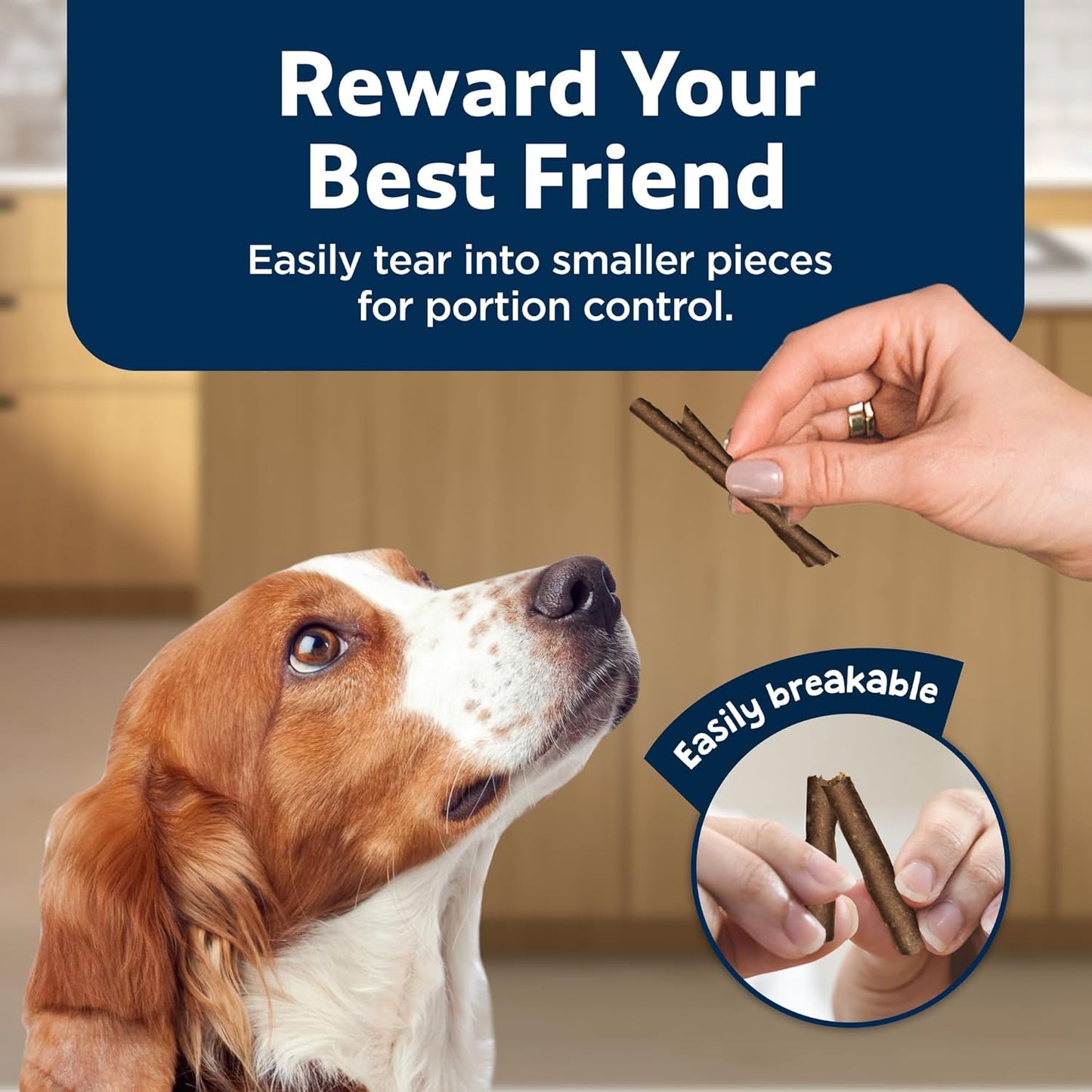 Blue Buffalo Stix Pepperoni-Style Dog Treats Made with Natural Ingredients, Beef Recipe, 13-oz Bag