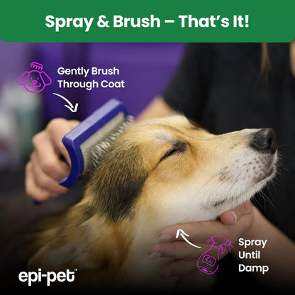 Epi-Pet Veterinary Formulated Dog Hot Spot and Dog Itch Spray, Pet Skin Treatment Spray for Allergies, Deshedding and Redness, Use it as Skin and Coat Conditioner (4 Fl Oz (Pack of 1), Lavender)