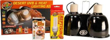 Zoo Med Desert UVB & Heat Lighting Dual Kit
