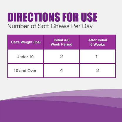 Nutramax Dasuquin Joint Health Supplement for Cats - With Glucosamine, Chondroitin, ASU, Boswellia Serrata Extract, Green Tea Extract, and Omega-3, 84 Soft Chews
