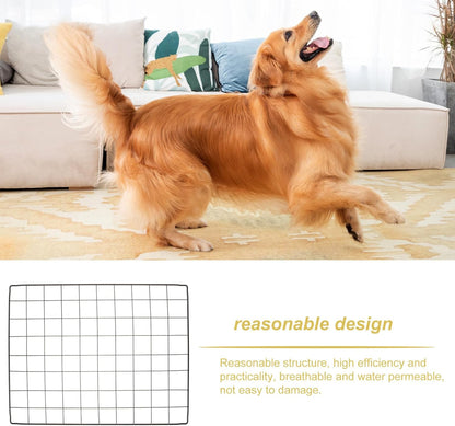 4Pcs DIY Dog Cage Divider Panels Detachable Metal Wire Mesh Fence Sheets 35X45Cm Pet Crate Barrier for Indoor Outdoor Puppy Playpen and Small Animal Isolation