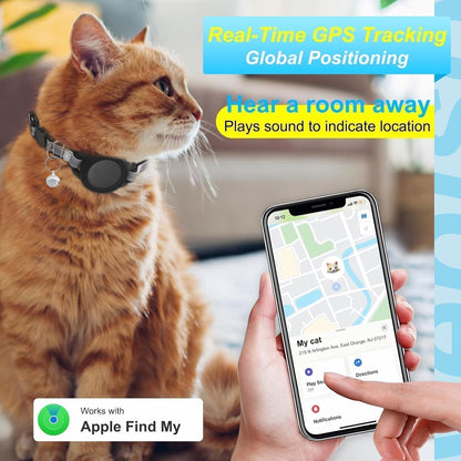 GPS Tracker for Cats, Mini GPS Cat Tracker, Smart Pet Activity Tracker, No Monthly Fee, Compatible with Apple Find My(iOS Only), Anti-Lost, Finder Tag for Vehicles, Pets, Kids, Items Gift (1 Pack)