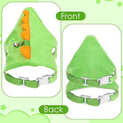 Ferret Harness and Leash Set Small Animals Vest Harness with Safe Bell Dinosaur Shaped Leash Set for Baby Rabbit Guinea Pig Teacup Chihuahua Mouse and Other Small Pet