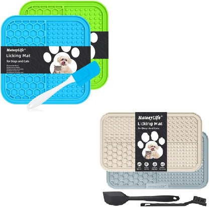 MateeyLife 4 PCS Lick Mat for Dogs and Cats