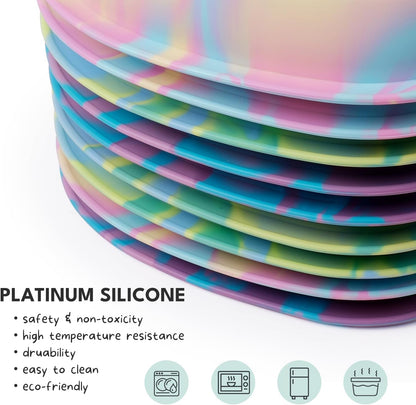 CHEWFFON Interactive Dog & Cat Lick Mat Bowls, BPA-Free Silicone Dog Slow Feeder Bowl with Suction Cups, Non Slip Food Bowl for Dogs and Cats, Reduces Boredom, Dishwasher Safe, Cotton Candy