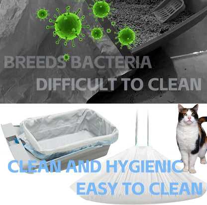 120 Count Litter Bags Compatible with Neakas M1 and Autoscooper 11 Open-Top Self-Cleaning Cat Litter Box, 6 Rolls Cat Litter Waste Receptacles Bags (120 Count)