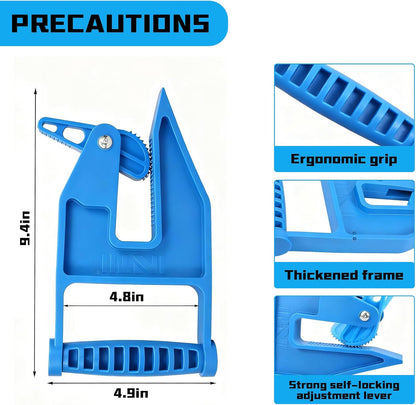 2 Pack Blue Mat Movers Tool, Heavy Duty Stall Mat Grippers for Horse Stalls, Gym, Barn, and Trailer, Ergonomic Rubber Mat Puller for Easy Lifting and Moving