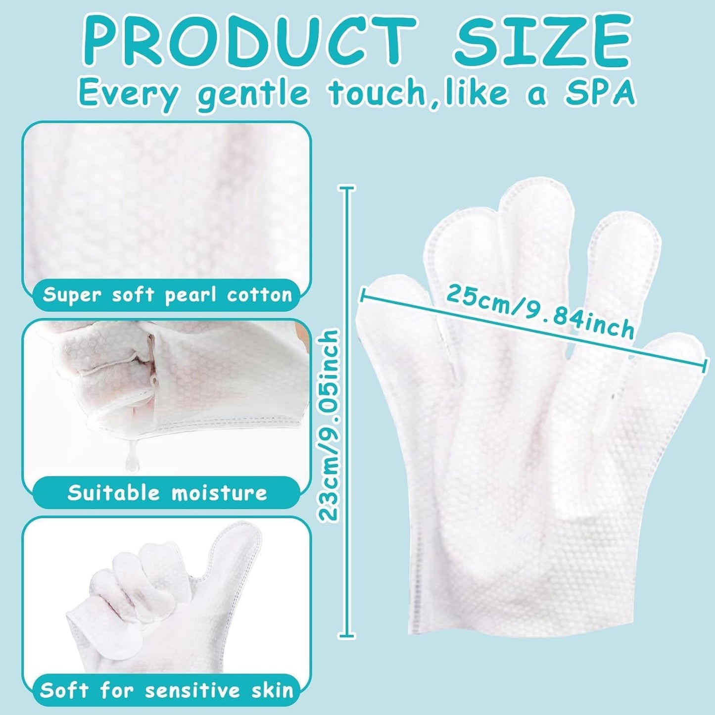 12PCS Pet Glove Bathing Wipes for Dogs Cats, Portable Thickened Safe Cleaning & Odor-Controlling Grooming Gloves, Nourish Fur Glove Wipes for Daily Care and Traveling, Rinse Free, Unscented. (2 Pack)