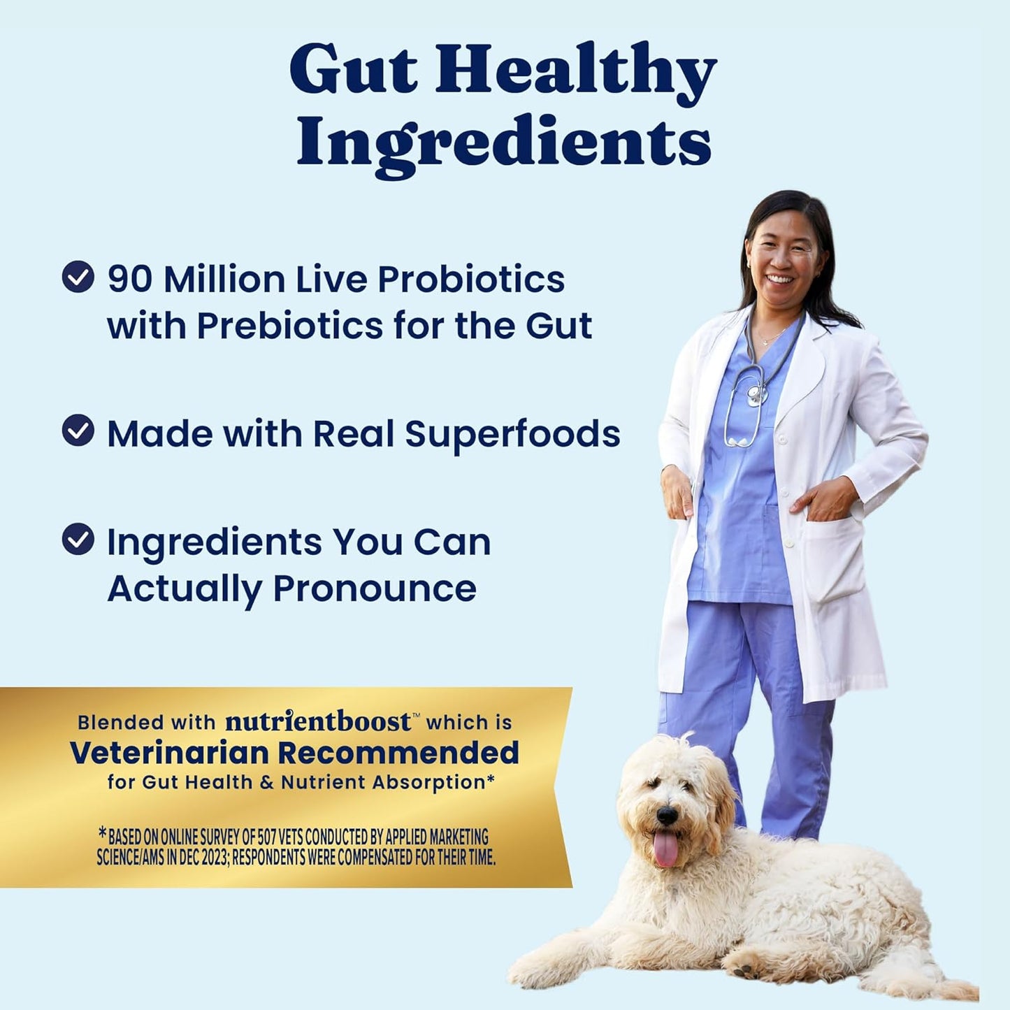 Solid Gold Toy & Small Breed Dry Dog Food Small Bites – Real Chicken, Grain Free Gluten Free, High Fiber Healthy Kibble w/Probiotics for Gut Health & Digestion Support – NutrientBoost™ – 3.75LB