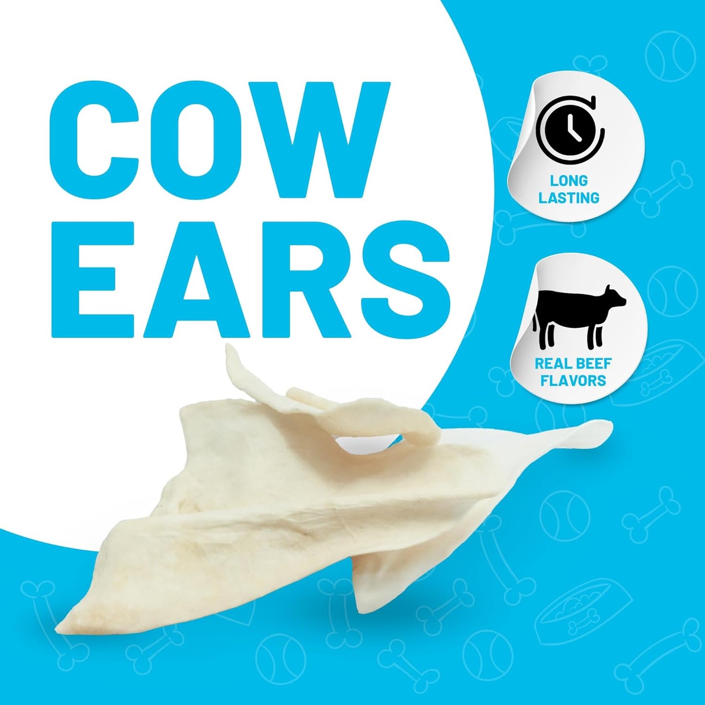 Sitka Farms Cow Ears 12 Count and Pig Ears 50 Count Bundle