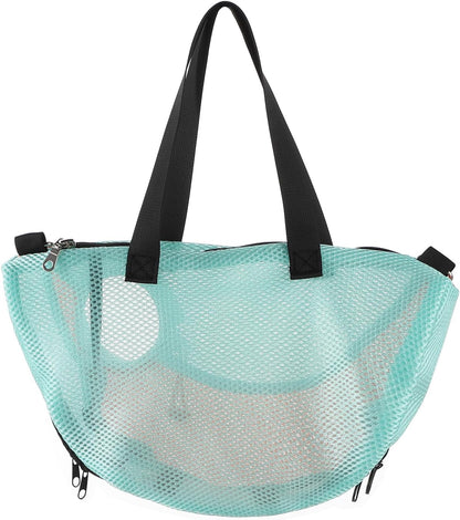 Adjustable Cat Bathing Bag Anti-Bite & Anti-Scratch Bath Washing Mesh Grooming Bag Shoulder Pet Carrier Hands-Free Bag for Small Cats