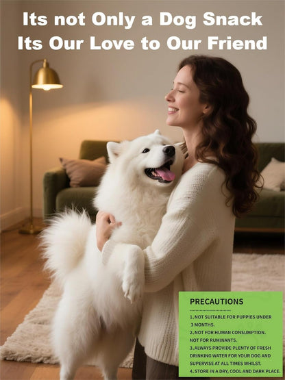 Whole Chicken Breast Dog Treats - Meaty, Chewy Jerky Strips for Large Dogs - High Protein Snacks, Training Rewards, 45% Protein Content for Muscle Support