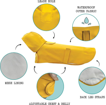 Dachshund Raincoat, Sausage Dog Rain Jacket, Long Dog Coat, Weiner Dog Raincoat, Doxie Rain Jacket (Medium)