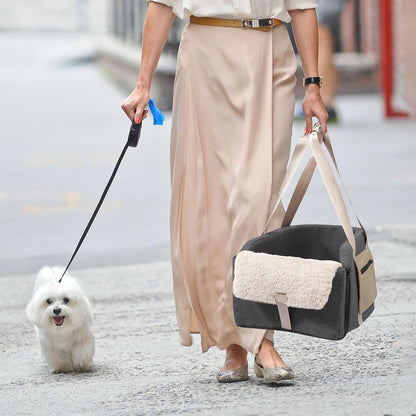 Large Console Dog Car Seat - Truck Dog Booster Seats for Big Console Vehicles Large Space for Dogs UP to 18lbs, Pretty Sturdy Pet Car Seat Designed for Pickup and Trucks