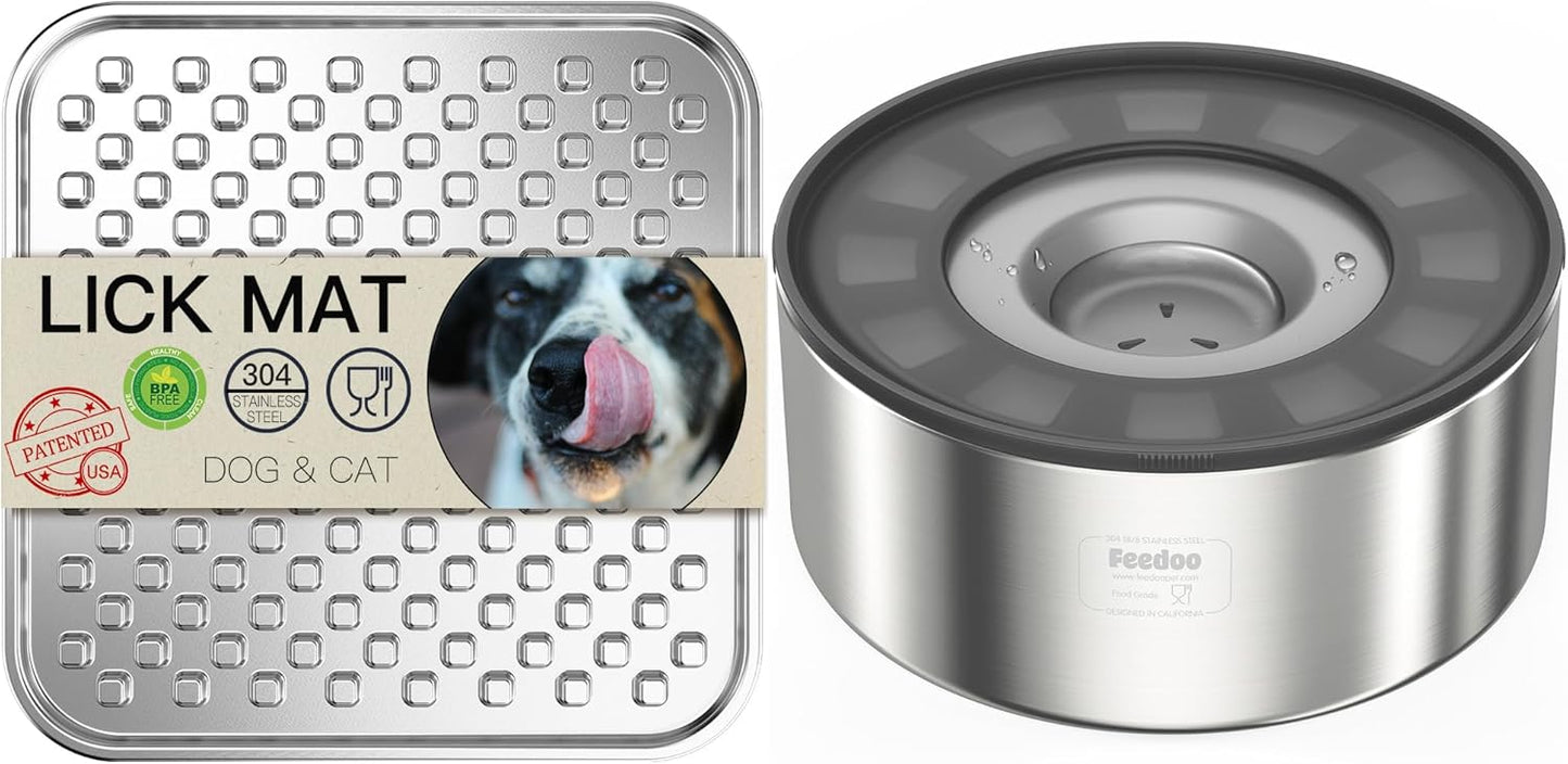 Lick Mat + 2L Water Bowl Set