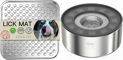 Lick Mat + 2L Water Bowl Set