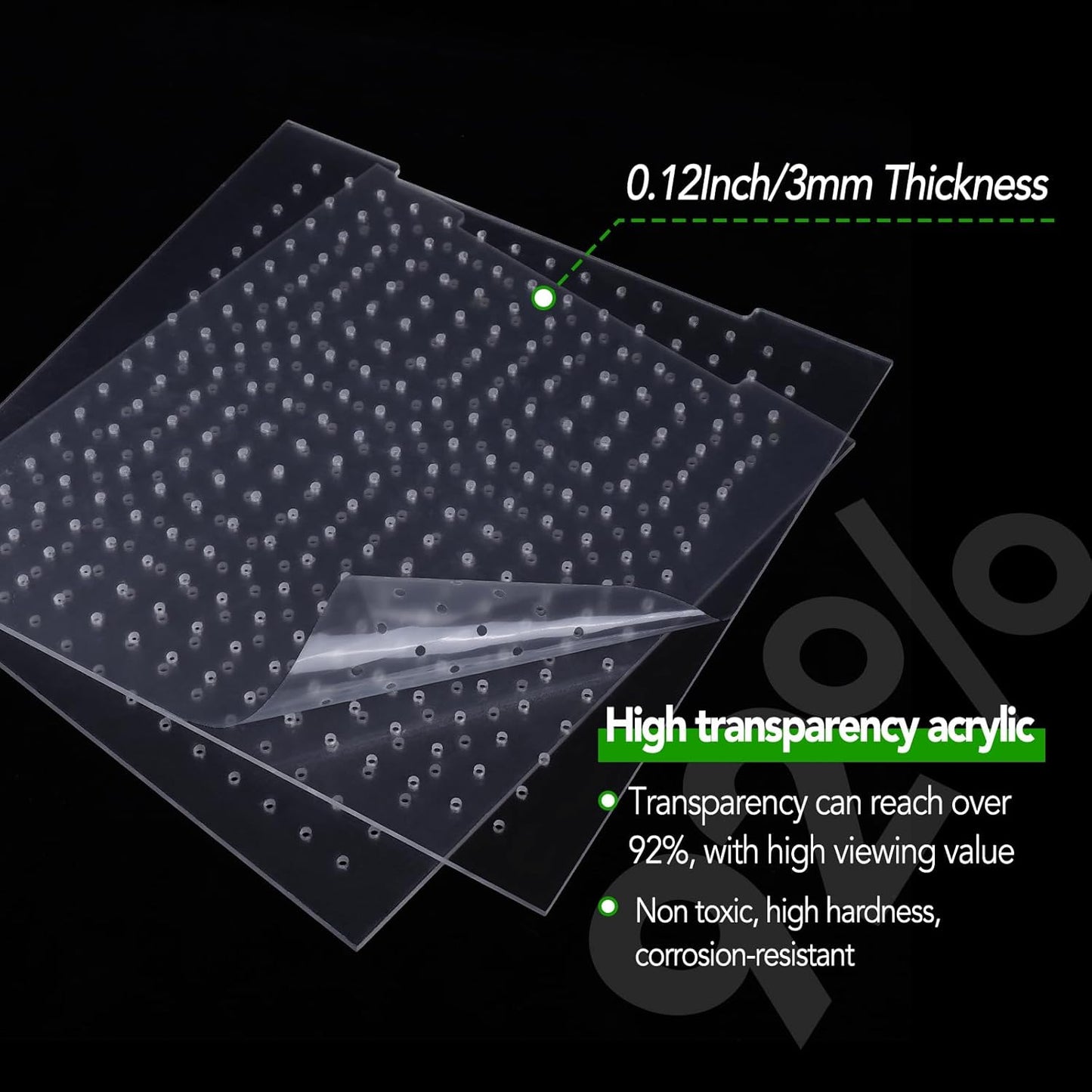 Adjustable Acrylic Aquarium Divider Set - Universal Fish Tank Separator for Multi-Purpose Fish Isolation (2 Sizes Optional (11.02''x11.02'')