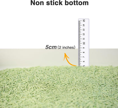 Cat Litter 12LB/2 Packs Dust-Free Clumping Tofu Cat Litter Quickly Absorb Odors Toilet Can Flush Into The Toilet Pure Natural tofu cat Litter (Green Tea)
