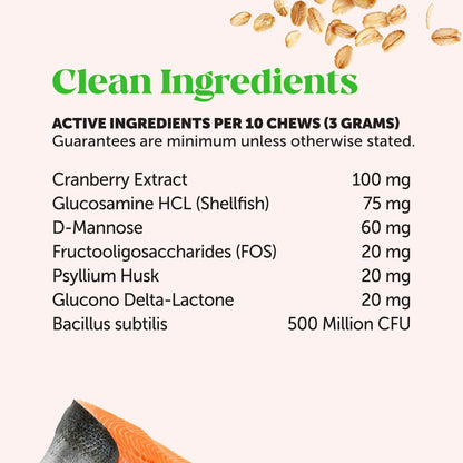 Cat Urinary Tract Health Crunchy & Creamy Chews - Promotes Healthy Digestion & Normal Bladder Function with Cranberry, Antioxidants, & Probiotics - Gut + Bladder Support Supplement (30 Day Supply)