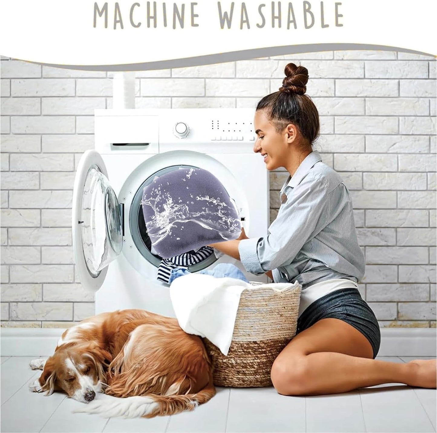 YOFANG Dog Bed for Car Back Seat, Non-Slip and Soft Furry Travel Pet Mat, Washable Blanket Fit for Car Backseat Protector,Pet Bed for Backseat Extenders and Hammock Seat Covers (53"x17.7")