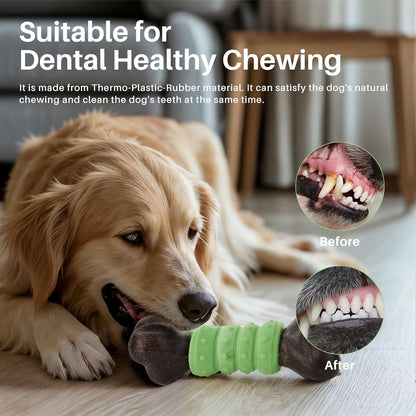 Gardner Pet Antler Dog Chew Toy, Long Lasting Interactive Dog Toys Add Shredded Coconut Nylon+TPR, Teeth Cleaning and Training Toy for Medium/Large Breed,Bacon Flavor