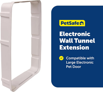 PetSafe Wall Tunnel Extension Electronic Pet Door, Large, White