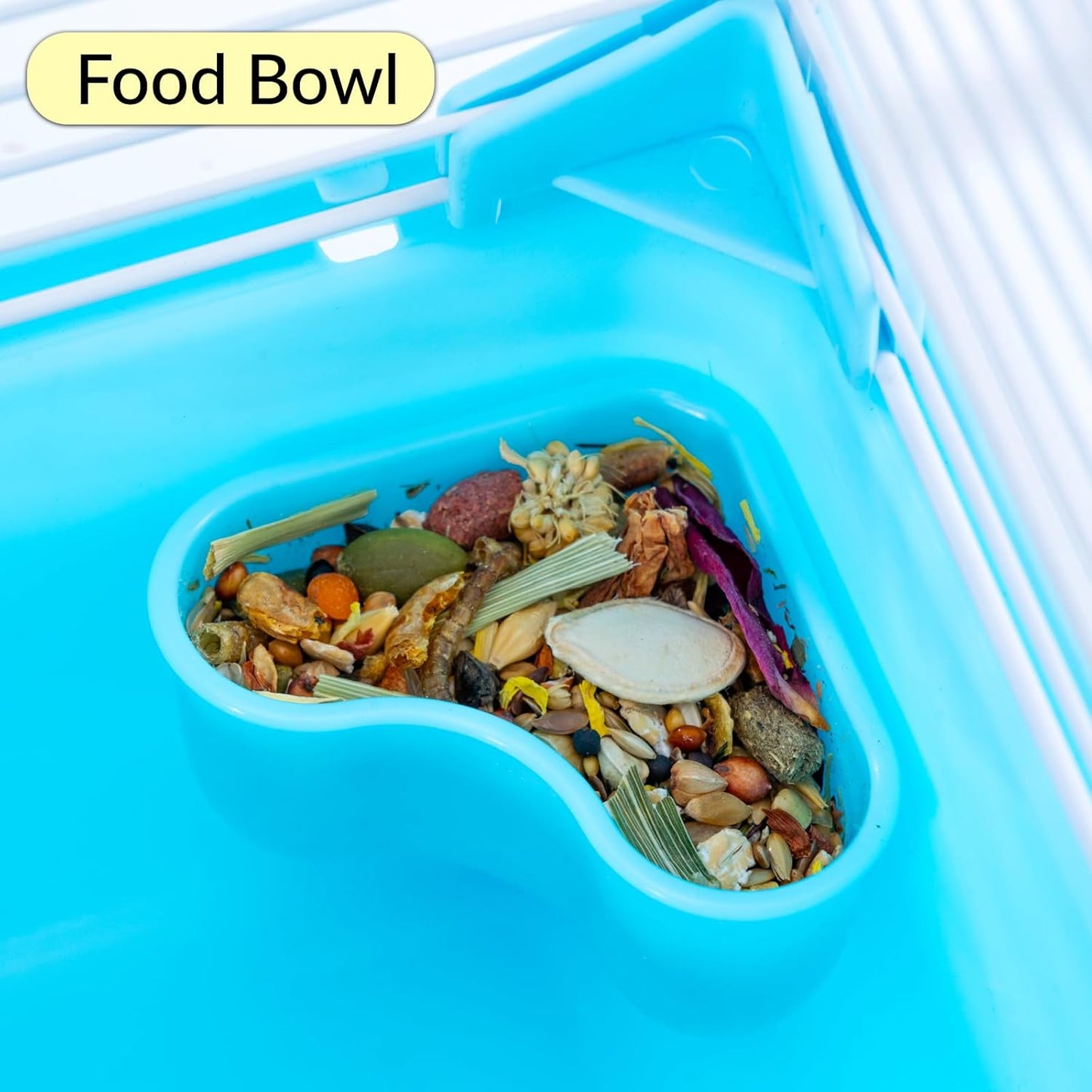 11" Travel Hamster Carrier, Small Animal Cage, Portable Outing Carrier, Temporary Cage, Short Trip, Picnic, with Food Bowl, Water Bottle, Dwarf Syrian Hamster, Gerbil, Green