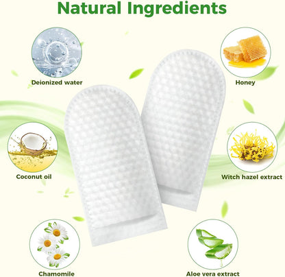 60 Pcs Dog Ear Cleaner Wipes, Dog Teeth Cleaning Wipes for Dogs & Cats, For Cleaning, Soothing, Deodorizing Itchy Ears, Remove Bad Breath & Plaque & Tartar, Pet Health Supplies for Small Animal