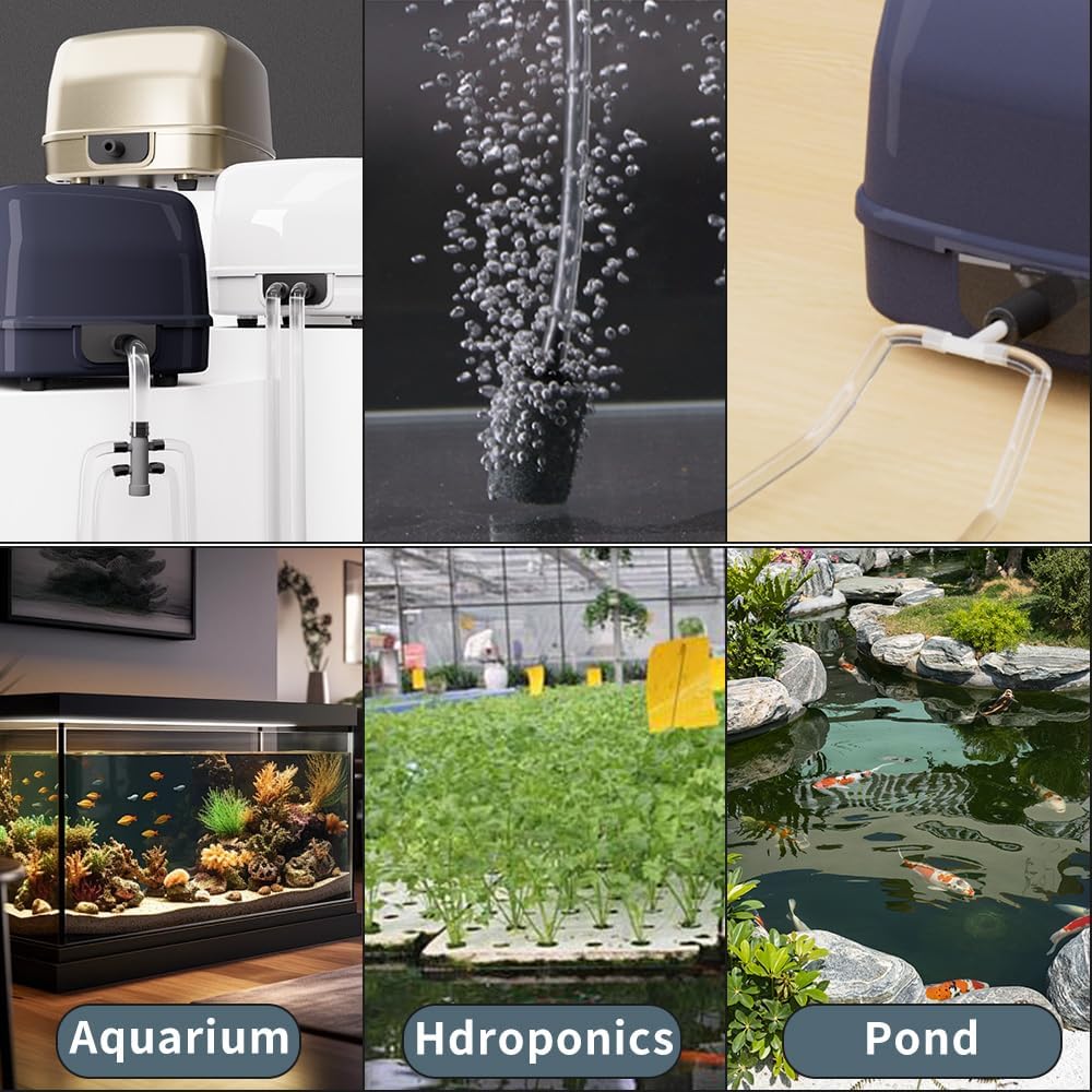 49Ft Long Aquarium Tubing Clear & Flexible, Standard 3/16" Airline Tubing, Flexible Kink-Resistant PVC Air Hose for Fish Tank Air Pump, Hydroponics, Pond Safe for Freshwater and Saltwater Fish Tanks