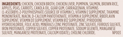 Nutrish Gentle Digestion Premium Paté Wet Dog Food, Real Chicken, Pumpkin & Salmon Recipe, 13 oz. Can, 12 Count (Rachael Ray)