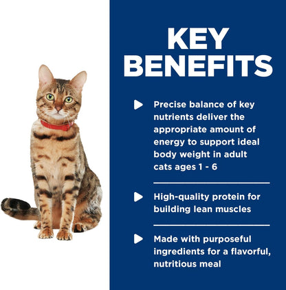 Hill's Science Diet Healthy Cuisine, Adult 1-6, Great Taste, Wet Cat Food, Roasted chicken & Rice Stew, 2.8 oz Can, Case of 24