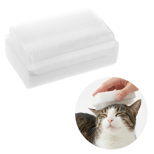 Soft Fur Cat Brush 1000+ Barbed Serrations Gentle Cat Tongue Brush Perfect for Sensitive Cats for Daily Grooming and Enhancing Intimacy 2 Pcs