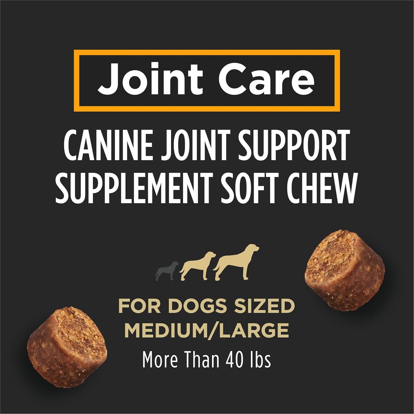 Purina Pro Plan Veterinary Large Breed Dog Joint Care Supplement with Glucosamine, Chondroitin, and Collagen to Support Hip and Joint Health – 30ct Pouch
