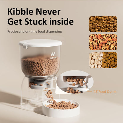 Automatic Cat Feeder WiFi: 5G Smart Auto Pet Feeder with App Remote Control- Timed Feeding Cat Food Dispenser with Airtight Lock-Fresh- Easy to Clean& Dual Power Supply 1-10 Meals per Day