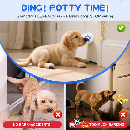 ChunHee Dog Training Bells for Door - Dog Door Bell for with 28 Custom Sounds | Dog Bell for Door Potty Training | Chew-Proof & Adjustable Volume (0-115dB) | Teach Puppies to Signal to Go Outside