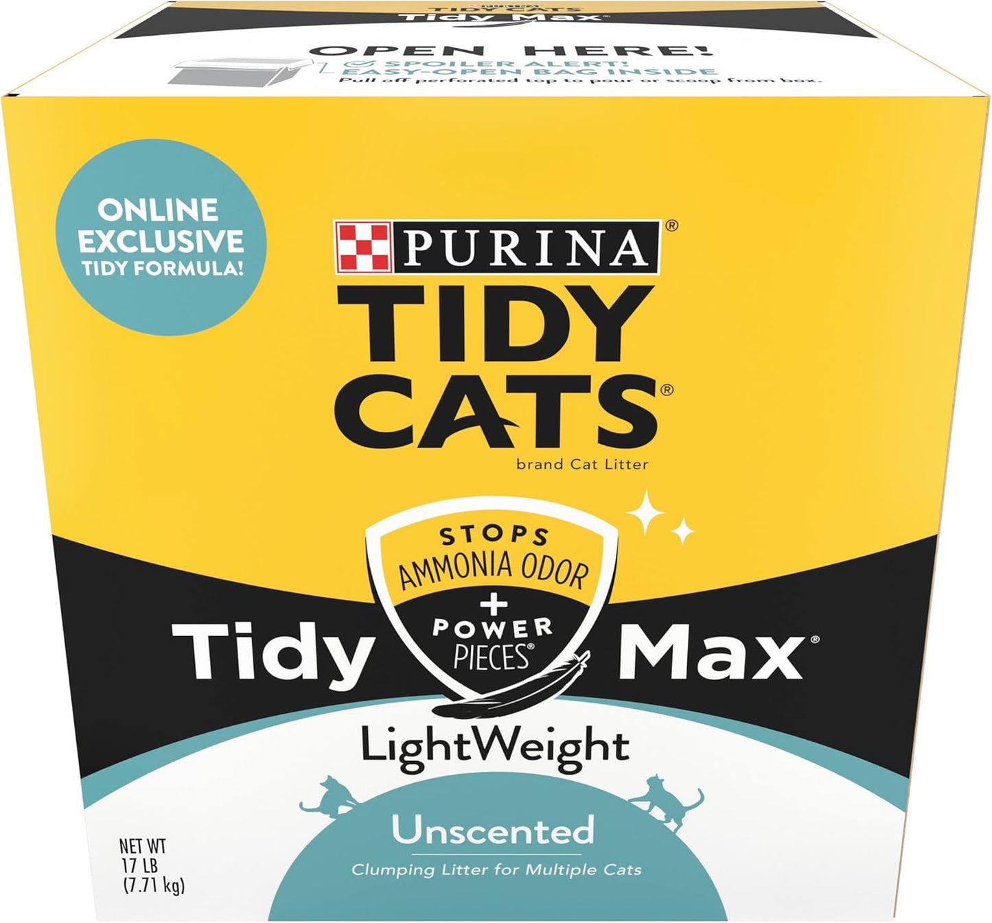 Tidy Cats Tidy Max Lightweight Unscented Cat Litter Clumping Formula - 17 lb. Box