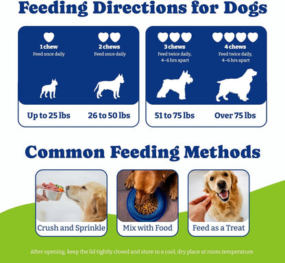 Flea & Tick Prevention for Dogs Chewables, Natural Dog Flea and Tick Control Treatment, Oral Flea Pills, Dogs Supplement, Natural Shield 5-in-1 Protection, Beef & Carrot Flavor, 180 Soft Chews