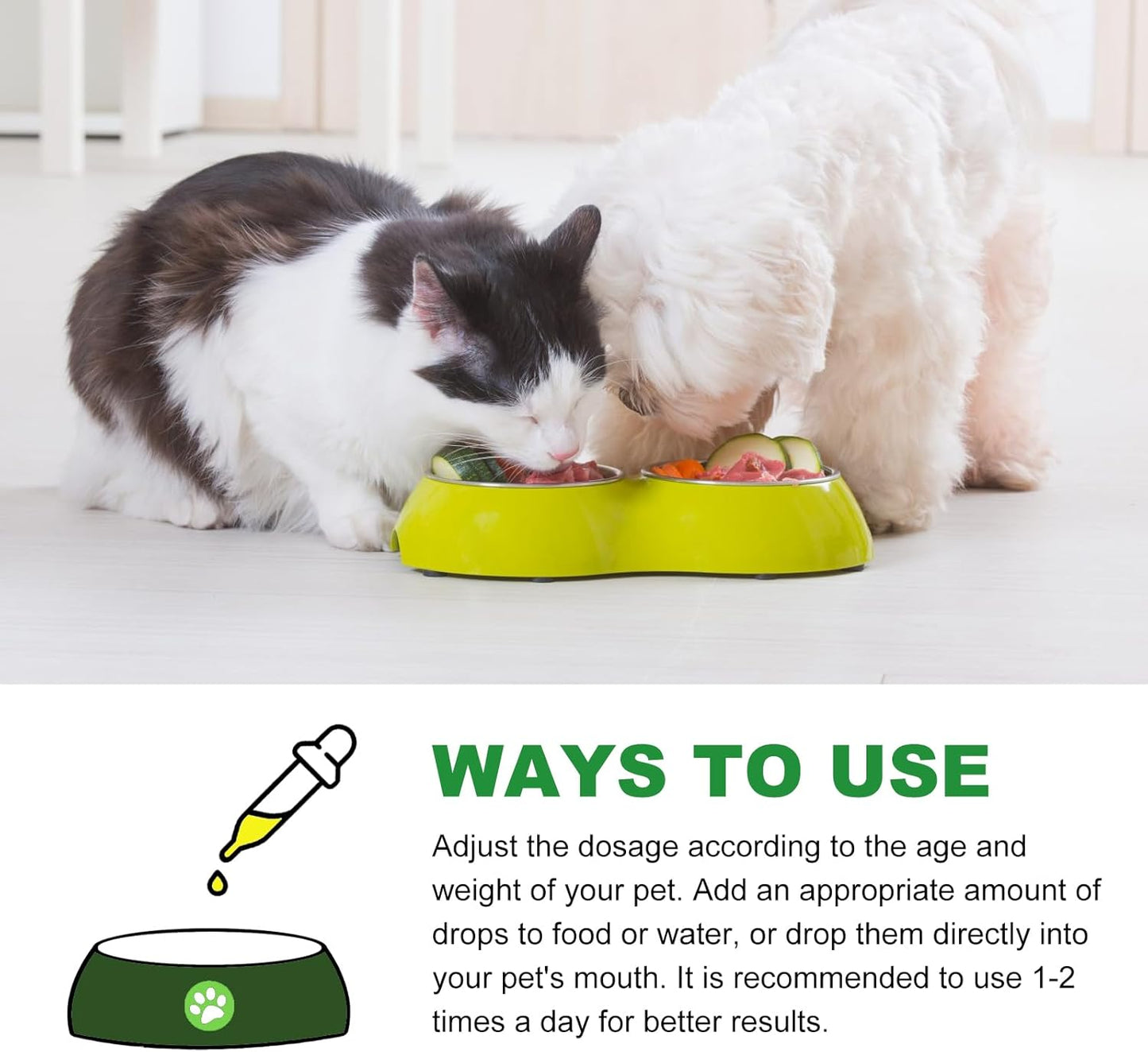 Cat & Dog Natural UTI Medicine, Cranberry Supplement for Dogs, Urinary Tract Infection Treatment Care Drops, Prevention Incontinence, Stones- Bladder Constipation Relief, Kidney Support for Pets