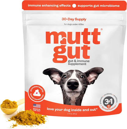 All-Natural 3-in-1 Dog Probiotic, Prebiotic, and Postbiotic Supplement Powder - Probiotics for Dogs with 135 Billion CFUs, Anti Diarrhea, Digestive Enzymes & Antioxidants (60g)