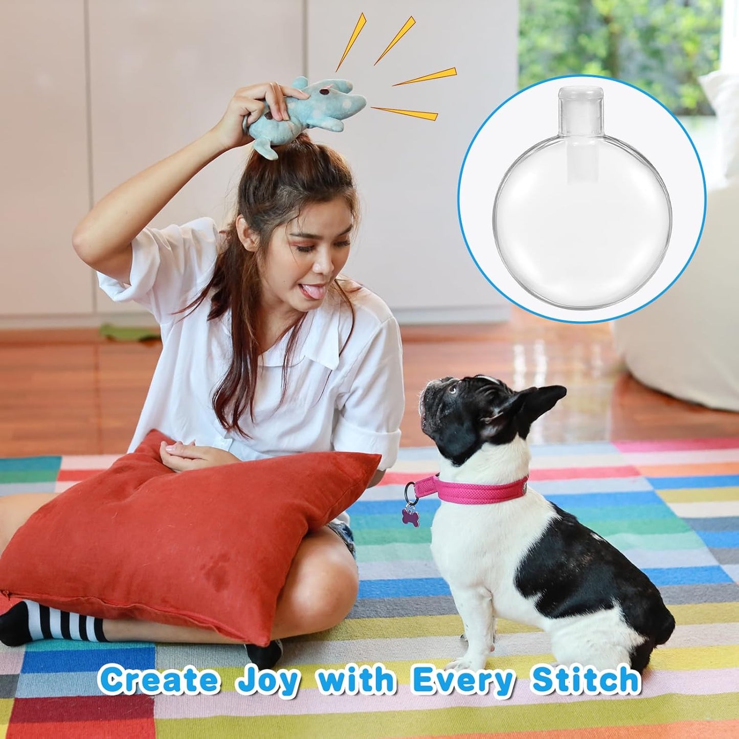 Replacement Squeakers for Dog Toys, 12 Pcs 3cm/1.18In Toy Noise Maker Plush Toy Repair Airbag Squeakers for DIY Repair Dog Cat Toys