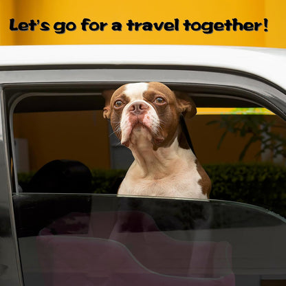 Dog Car Seat for Small Medium Dogs, Detachable Washable Dogs Booster Seat Under 35lbs, Elevated Dog Car Bed with Storage Pockets (Blue, One Size)