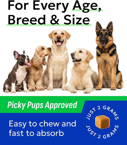 BARK&SPARK Advanced Omega-3 Collagen for Dogs - 180 Salmon & Fish Oil Treats for Dog Shedding, Skin Allergy Chews, Itch Relief, Hot Spots Treatment - Joints, Skin & Coat Supplement,EPA&DHA Fatty Acids