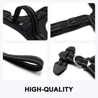 COODEO Professional Dog Sling for Hind Leg Support - Aid for Post-ACL/TPLO Surgery & Senior Dogs, Secure,Breathable & Machine-Washable with Reflective Edging for Safe Walks (Black, M)