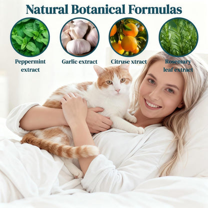 O Cat Deterrent Spray for Indoor & Outdoor Use – Natural No-Alcohol Cat Repellent to Prevent Scratching on Furniture, Sofas, Rugs, Curtains & Plants – Safe Training Spray for Cats & Kittens.