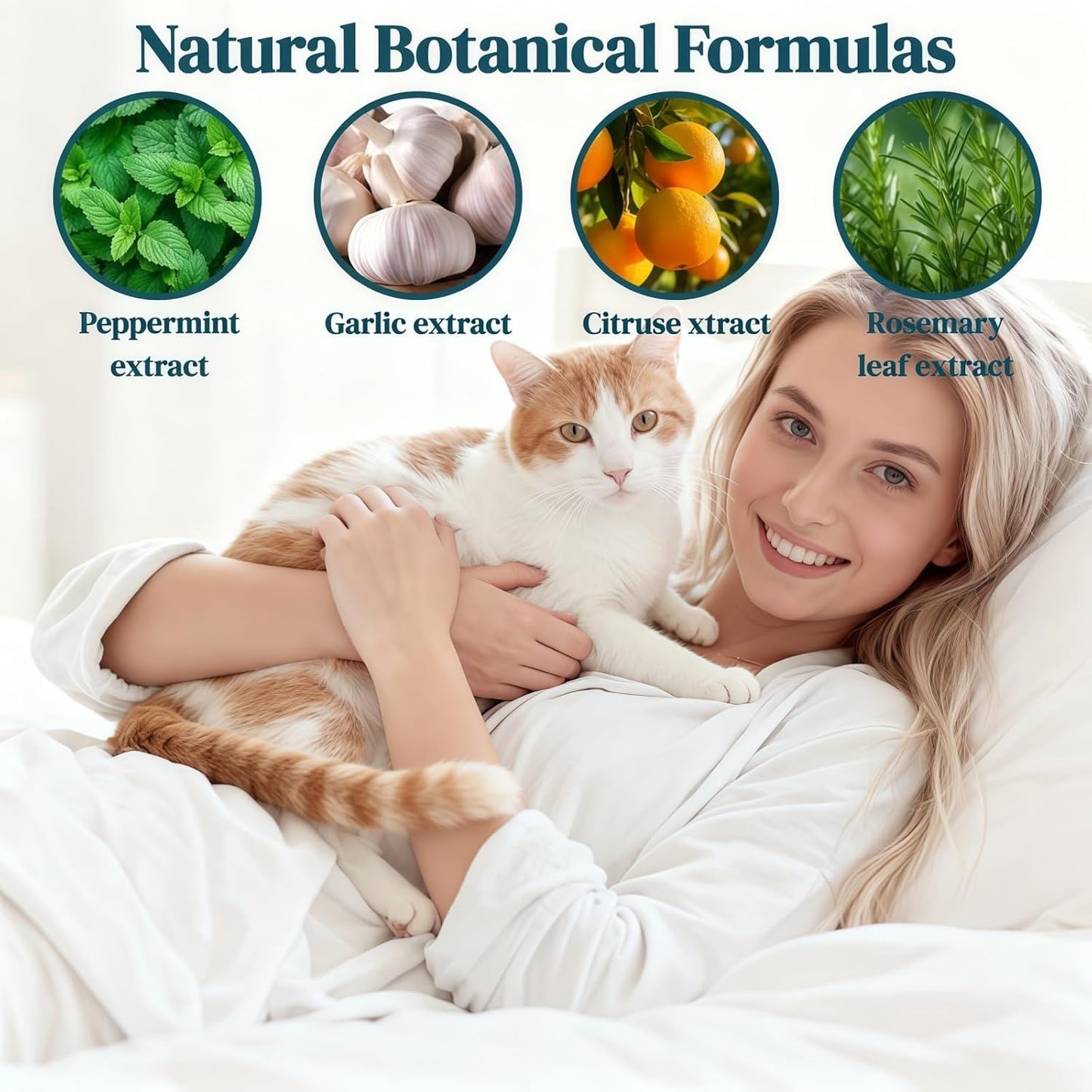 O Cat Deterrent Spray for Indoor & Outdoor Use – Natural No-Alcohol Cat Repellent to Prevent Scratching on Furniture, Sofas, Rugs, Curtains & Plants – Safe Training Spray for Cats & Kittens.