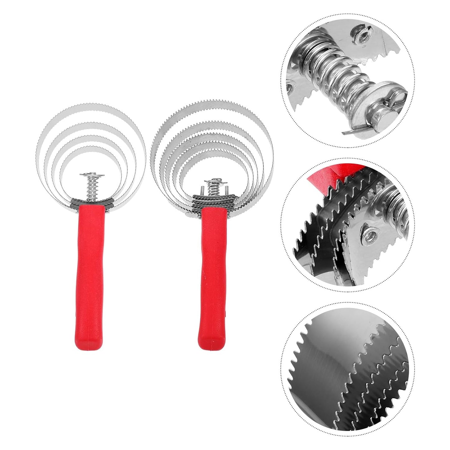 2Pcs Stainless Steel Curry Comb for Horse and Cow Grooming, Double-Sided Metal Rings Brush with Comfortable Grip, Pet Grooming Tool for Removing Loose Hair and Cleaning Tack