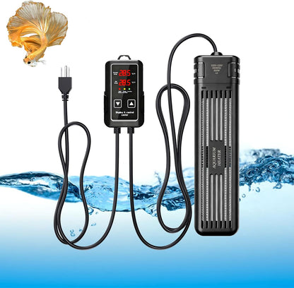 Aquarium Heater, Submersible Fish Tank Heater, 600W, LED Digital Display, 50-105 Gallons