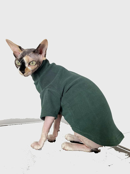 Sphynx Cat Clothes Self-Heating Warm Thermal Underwear Hairless Cat Clothes for Sphynx, Devin, Konnis Cat (L)