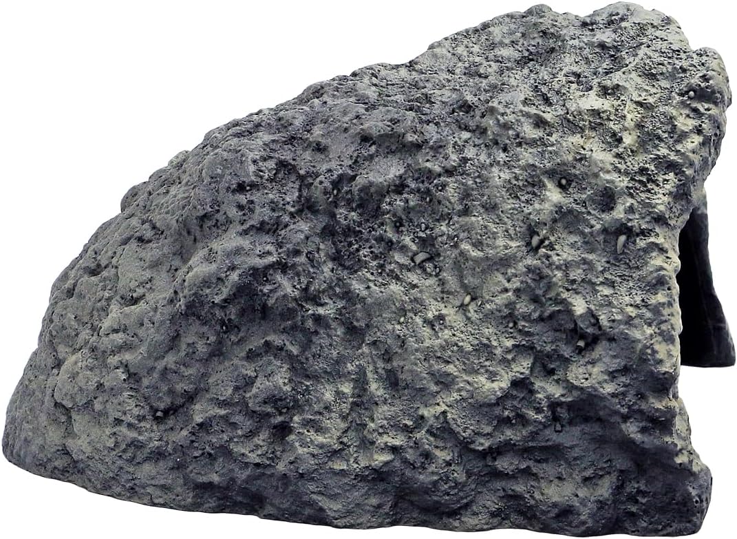 Rock Cave Habitat Hidden for Reptile and Amphibians.Terrarium & Aquarium Decor, Reptile hideout Hide Cave, Perfect for Bearded Dragons,Lizards,Snakes,Turtles,Geckos,Tortoises,Small Animals -Large Size